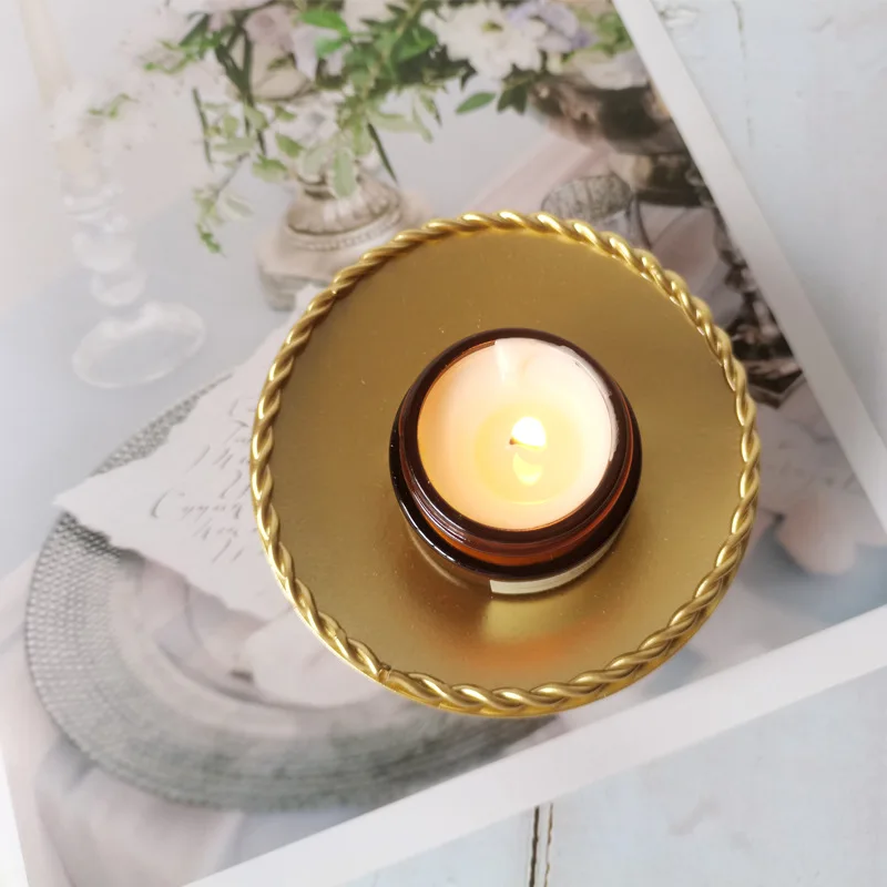 2 шт. Железный позолоченный подсвечник металлический для свадьбы вечеринки