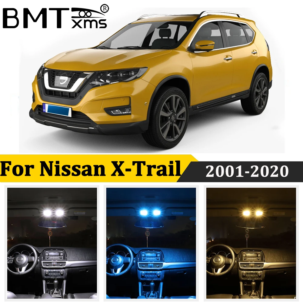 BMTxms Canbus Светодиодная лампа для освещения салона автомобиля Kit 2001 2020 Nissan X Trail T30 T31
