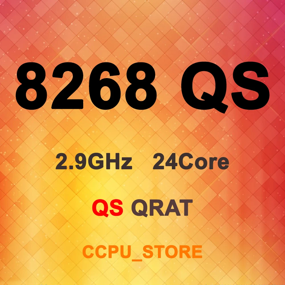 Процессор Xeon Platinum 8268 QS QRAT 2 9 ГГц 24 ядра 48 потоков 33 МБ 205 Вт LGA3647 | Компьютеры и офис