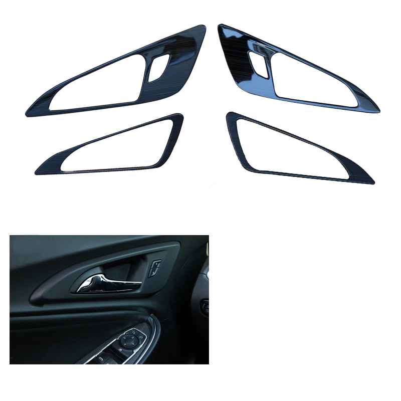 

Lsrtw2017 Stainless Steel Car Inner Door Bowl Frame Trims for Chevrolet Malibu 2016 2017 2018 2019 2020 Interior Accessories