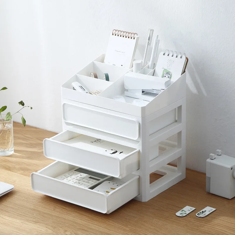 

Desktop Drawer Plastic Cosmetic Storage Box Dressing Table Multi-function Storage Box Lipstick Multi-layer Finishing Box