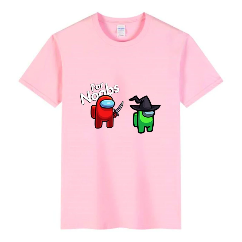 

2021 Boy T-Shirt Between Us Print Baby Clothes Cartoon Children's Wear Imposter Short Sleeve 3-14T Football Shirt Girls Tops