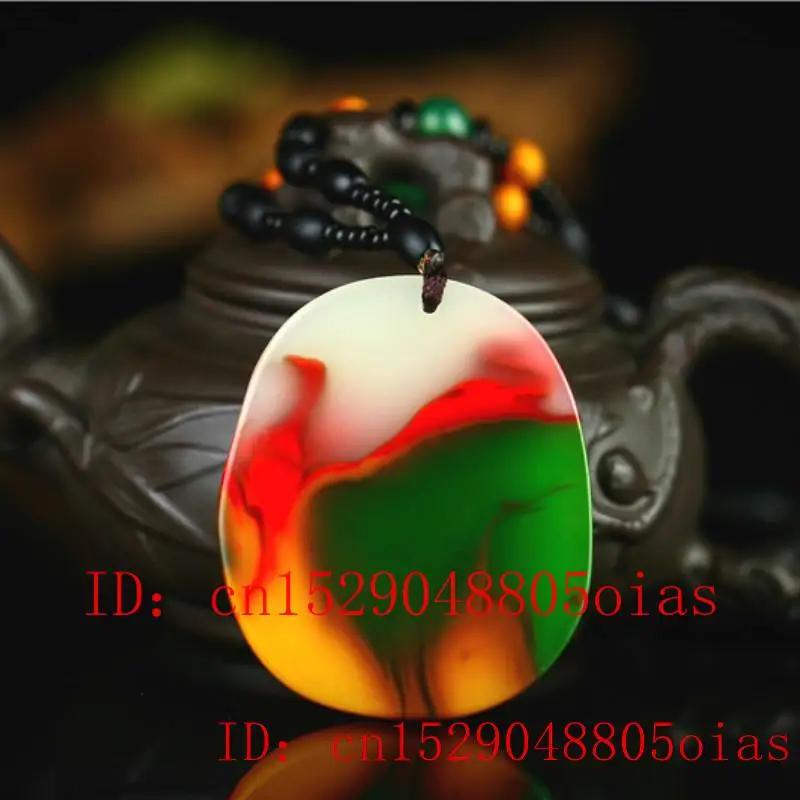 Натуральный цвет Нефритовый камень кулон дракона Китайский жадеит Ювелирное
