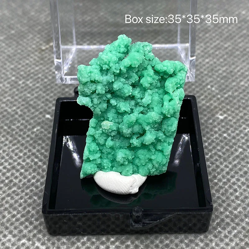 

Natural Green variscite Gem Mineral Healing Crystal Ore Specimen+Box 35*35*35mm
