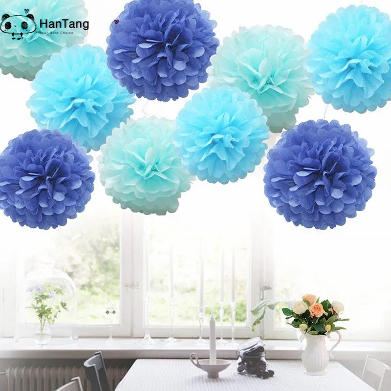 10 шт. 6 дюймов свадебные украшения тканевая бумага помпоны цветы шары для