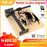 neje master 2s plus 255 x 420 mm professional laser engraving machine laser cutter lightburn wireless app control laser cnc