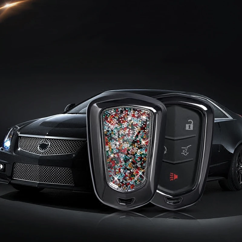 

Car Key Case Cover Fob Keychain Remote Protector Holder Suitable for Cadillac ATS XTS XT5 XT4 CT6 XT6 Key Case