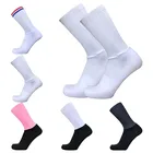 Новые силиконовые велосипедные носки для мужчин и женщин, мужские дорожные велосипедные носки, уличные Брендовые спортивные Компрессионные носки для гоночного велосипеда, носки для велоспорта