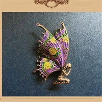 butterfly wings fairy brooches women brooch pins vintage jewelry gift angel designer pins