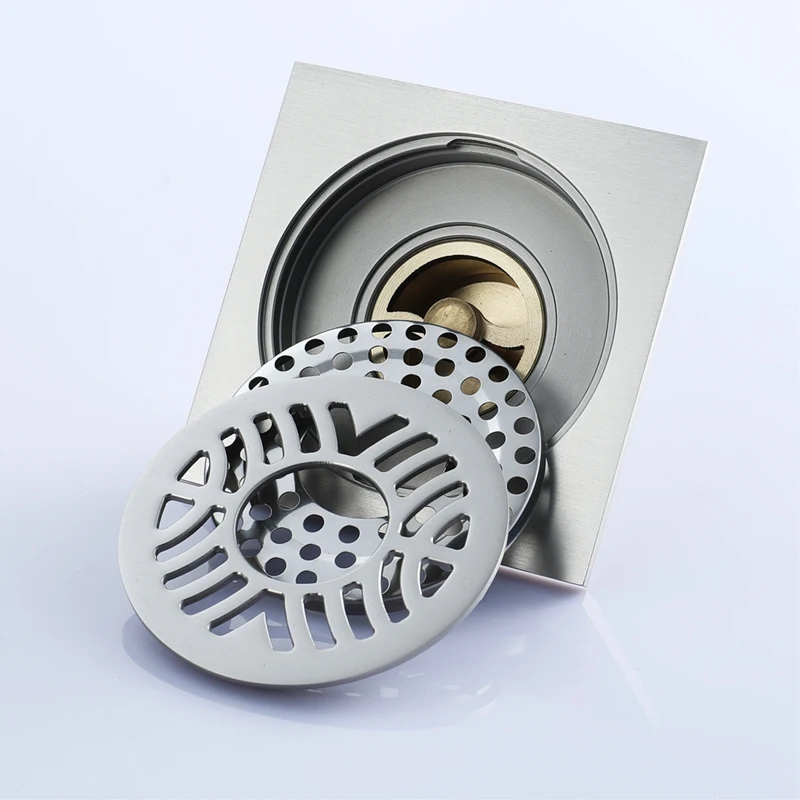 

HIDEEP Anti-Odor and Anti-Reflow Bathroom Large Flow Copper Floor Drain Washing Machine Floor Drain