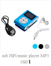 Мини usb HiFi музыкальный плеер MP3 walkman воспроизводитель портативный MP3 плеер Поддержка Micro SD TF карта 32 Гб спортивный музыкальный медиаплеер