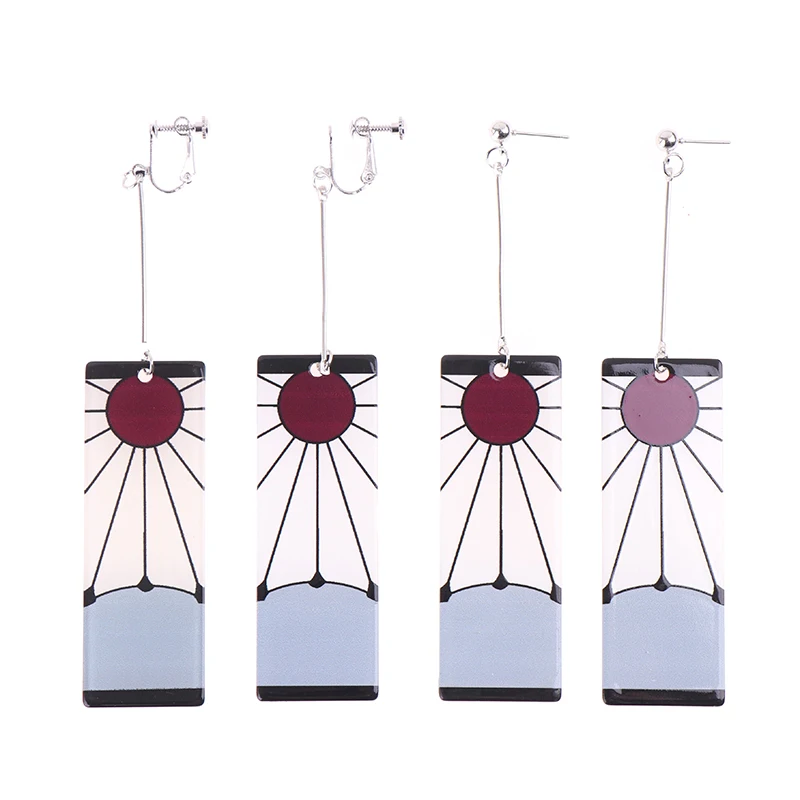 

Fashion Tanjiro Earrings Anime Cosplay Props Drop Long Earrings for Girl Jewelry Earrings for Women Girls Jewelry