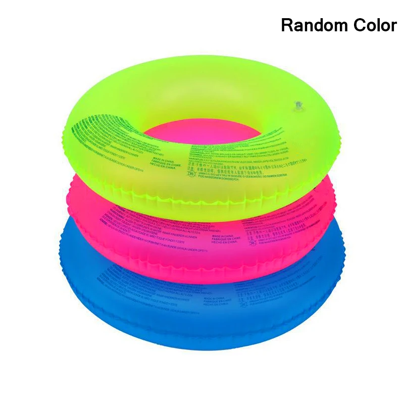 

Summer Swimming Ring Fluorescent Swimming Wheels Circle Pool Floats Inflatable Floating Tube Water Sports Toys For Women Kids