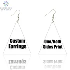 SOMESOOR винтажные, под заказ, треугольные, деревянные, африканские серьги ручной работы, черные, афро, деревянные подвесные ювелирные изделия, подарки для женщин