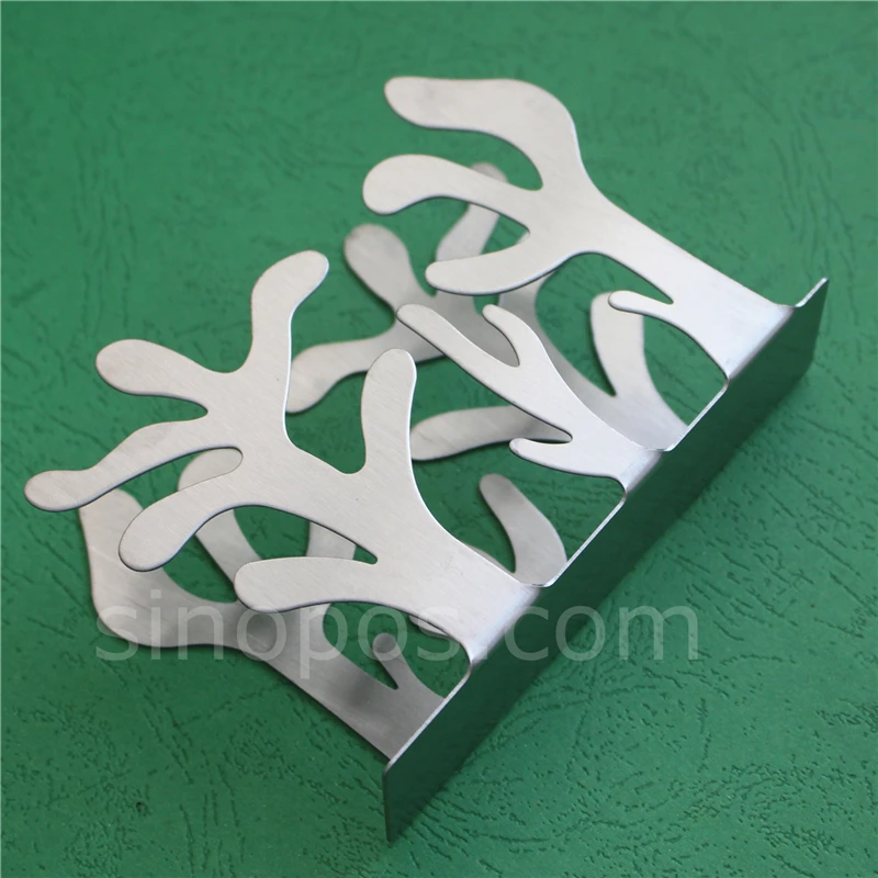 Полый узорчатый стальной держатель для салфеток стол Ужин сложенный тканевый