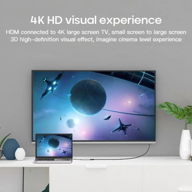 

USB C Hub Type C to HDMI-compatible 4K USB-C 3.0 Adapter Hub for MacBook Samsung S8 Dex Huawei P30 Dock Xioami 10 Projector TV