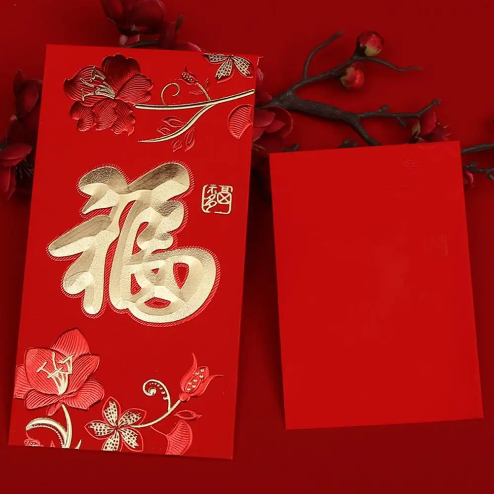 

10Pcs Lucky Money Envelopes Fashion Large Size Bright Color for Spring Festival Wedding Red Envelopes Red Envelopes