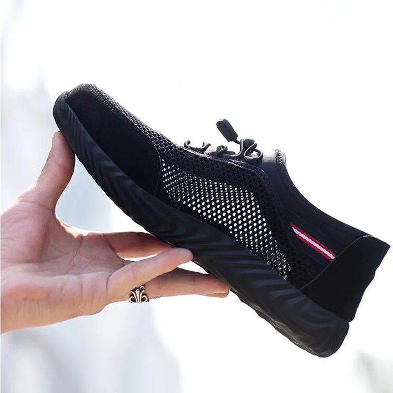 

Men's Steel Toe Cap Safety Shoes Puncture-Proof Work Boots Breathable Lightweight Outdoor Sneakers Comfortable Shoes for Men