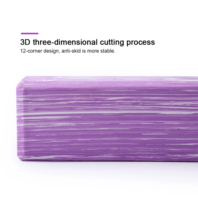 

Colorful Yoga Block High Density EVA Foam Exercise Block Fitness Stretching Body Shaping Health Training I