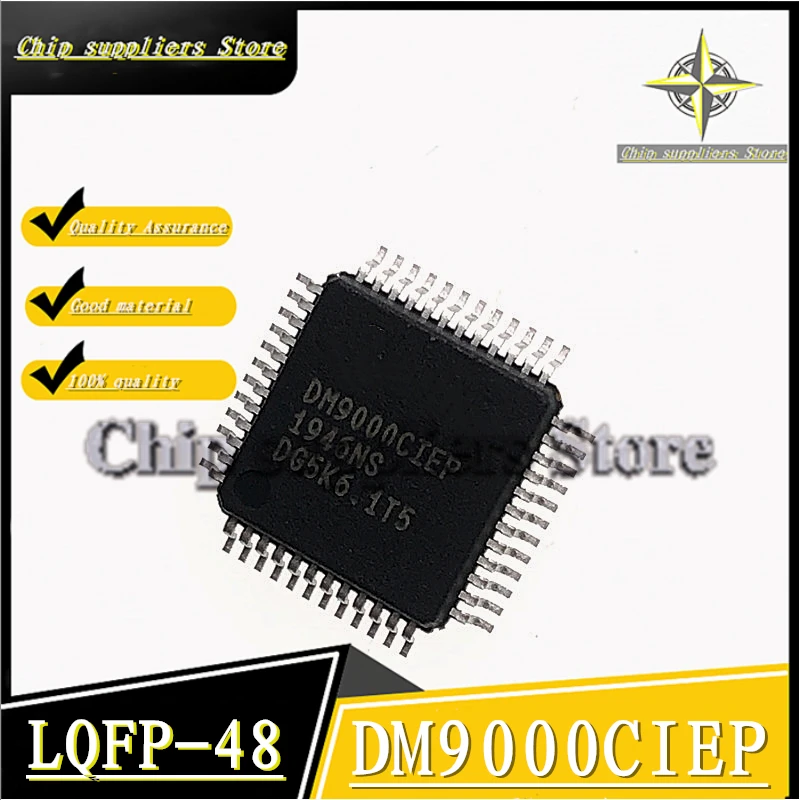 2 шт.-5 шт. // DM9000CIEP QFP-48 DM9000C QFP48 9000C чип контроллера Ethernet Nwe тонкие материалы 100%