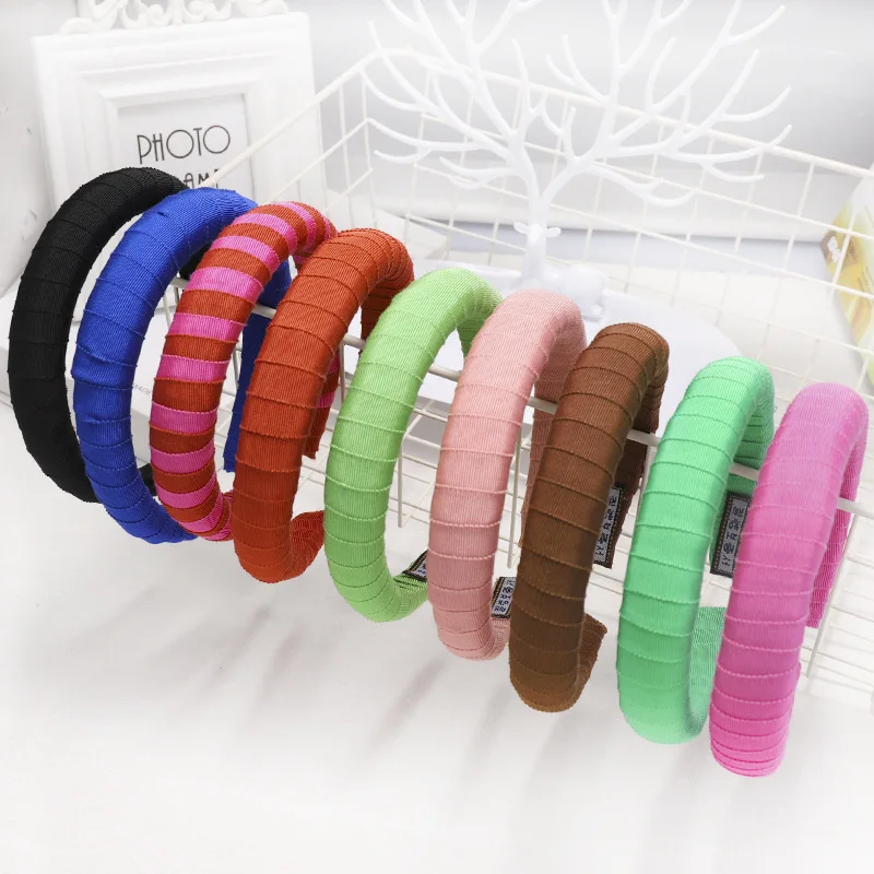 Модная Корейская Мягкая повязка на голову для женщин ободок волос аксессуары