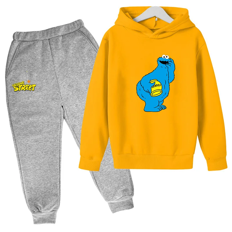 

Children's Clothing Suits Spring and Autumn Boys and Girls Long-sleeved Tops Two-piece Girls Cartoon Print Fashion Sportswear