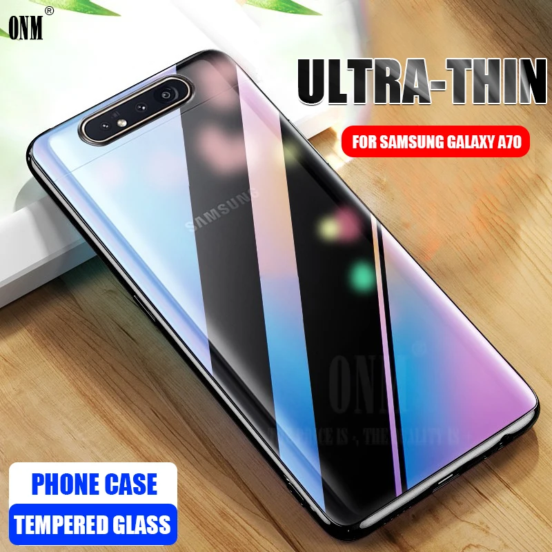 Чехол для Samsung galaxy A70 прочный силиконовый прозрачный мягкий чехол из ТПУ A80
