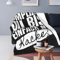 im not complicated youre just shit blanket bedspread bed plaid cover towel beach hoodie blanket bed linen cotton