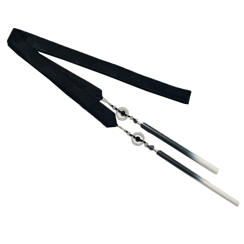 Повязка для волос в античном стиле черная Китайская одежда головной убор черно