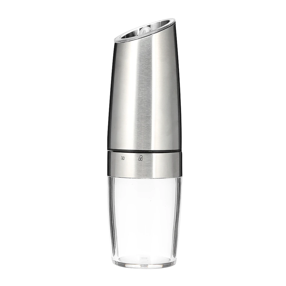RISAM Electric Pepper Mill Portable Salt Grinder Grinding with Led Light Black Stainless Steel | Дом и сад