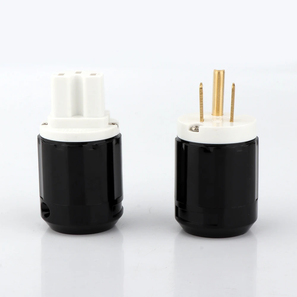 Hi-End hifi US power plug IEC Female connector вилка усилителя мощности звуковых частот DIY сетевой