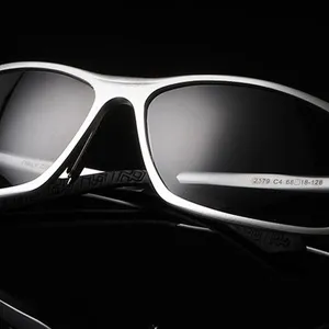 = CLARA VIDA = Aluminum-magnesium Alloy Ultra light sports Men's classic Polarized Sunglasses Tac En