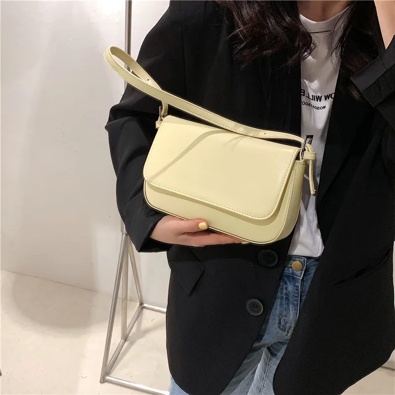 

2021 New High-quality Small Fresh Spring and Summer Messenger Bag Fashion Lady Simple One-shoulder Small Square Bag Female Bag