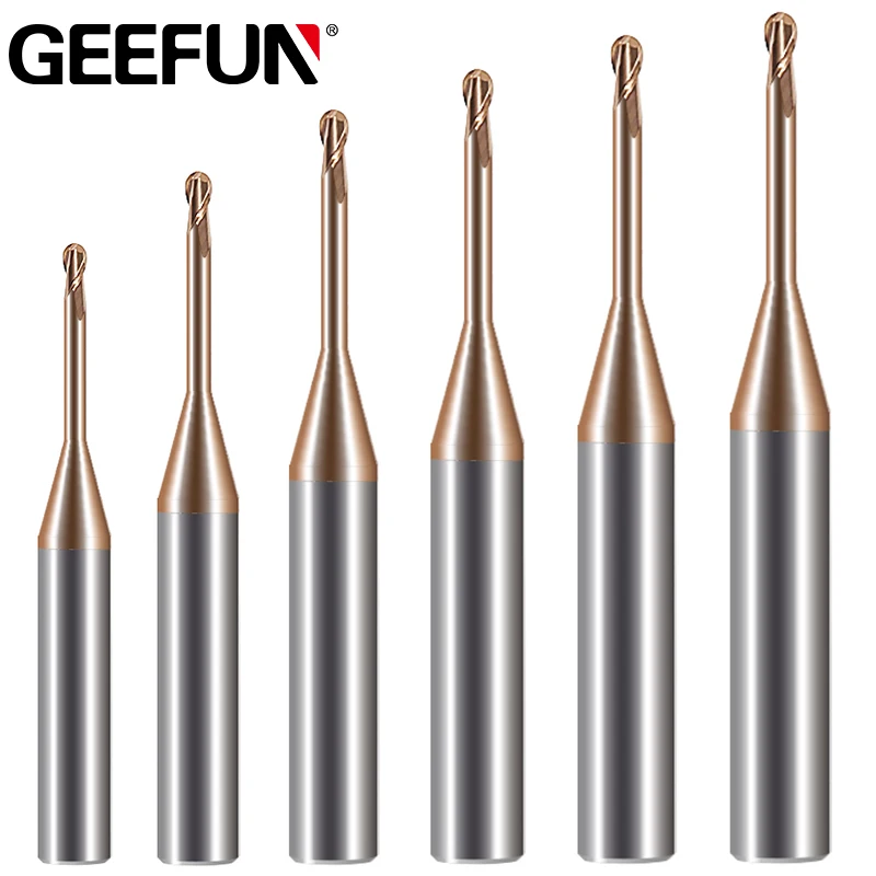 Фреза с круглым носом и длинным шейным концом фрезы 2 канавками для фрезерного