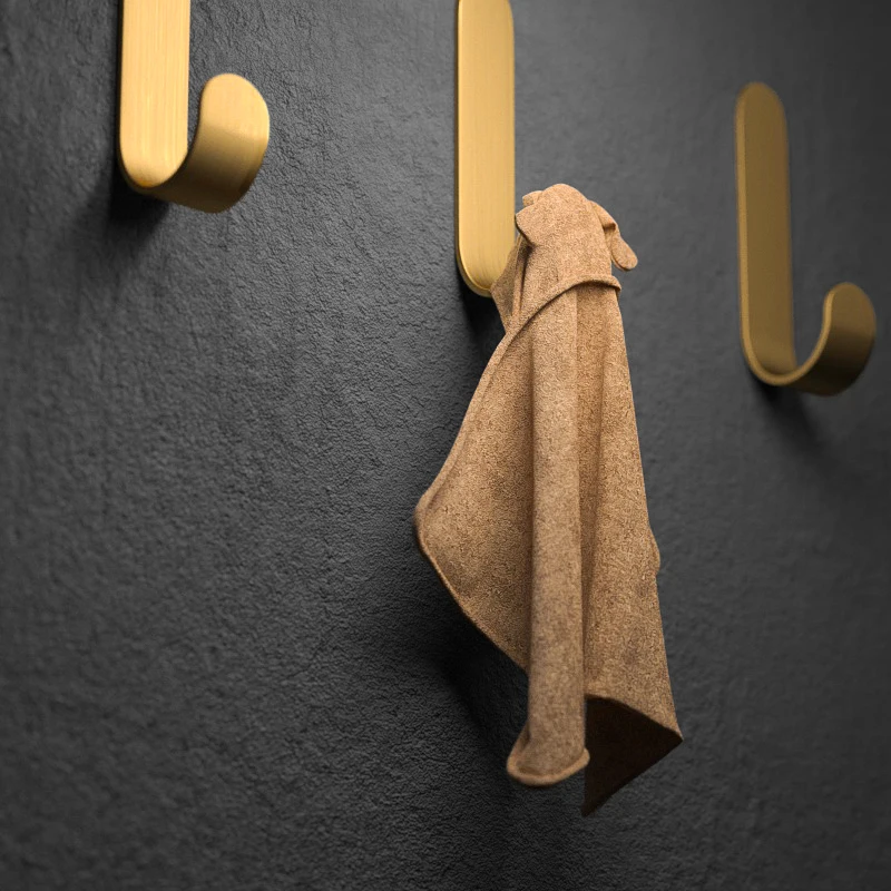 Латунный крючок Fypo Золотой для полотенца ванной одежды спальни халата настенный