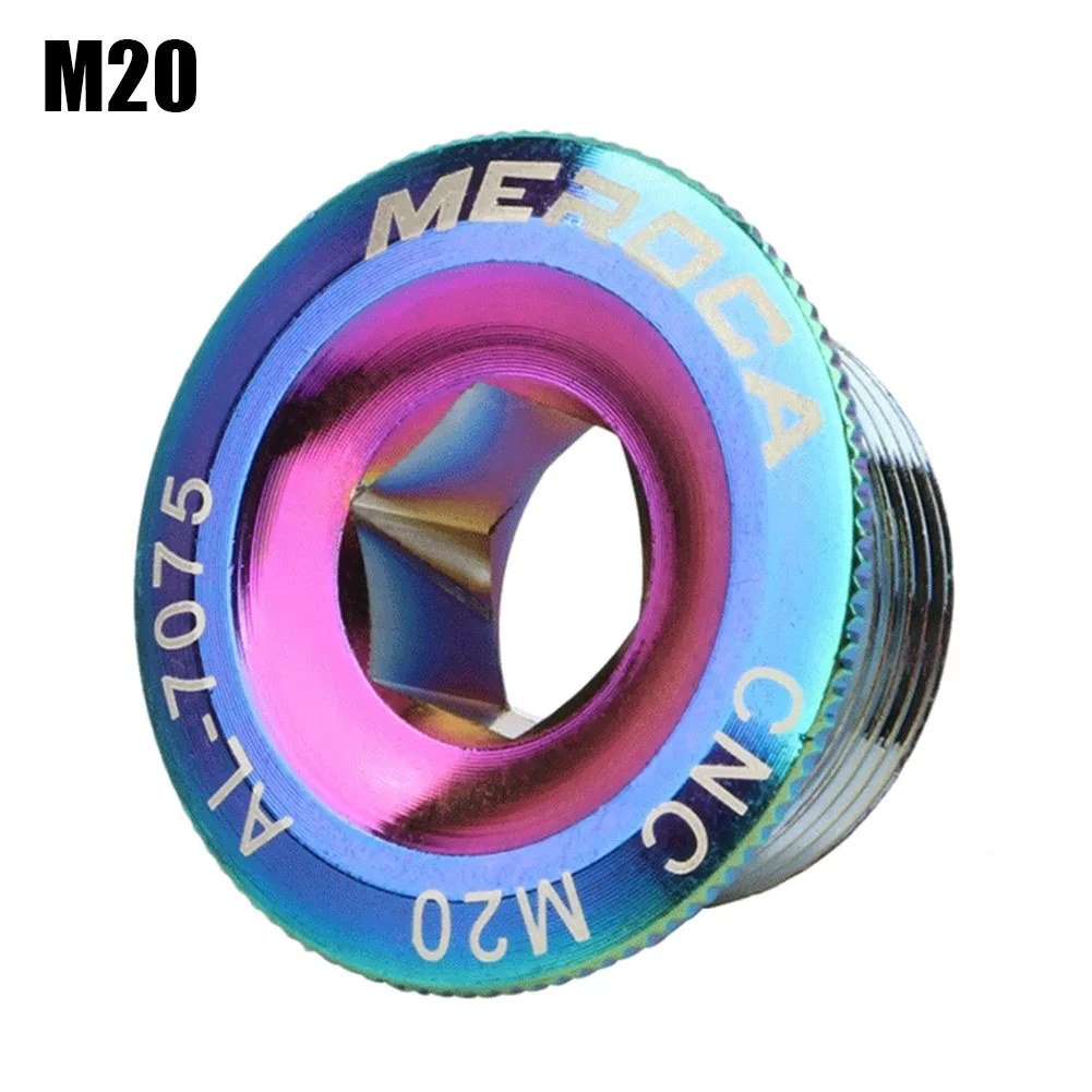 

Aluminum Alloy Mountain Bike Color Crank Cover Crank ScrewRoad Bike Crank Arm Fixing Bolt M18/M19/M20 Riding Accessory