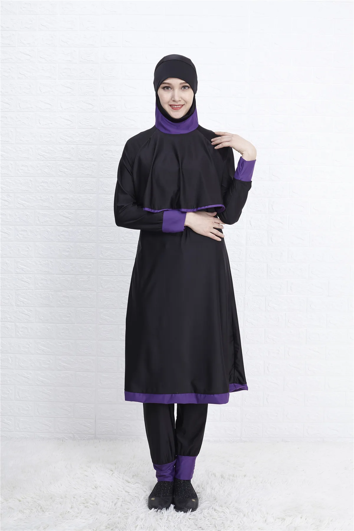 Hijab женский купальный костюм с длинным полным покрытием Burkini мусульманская