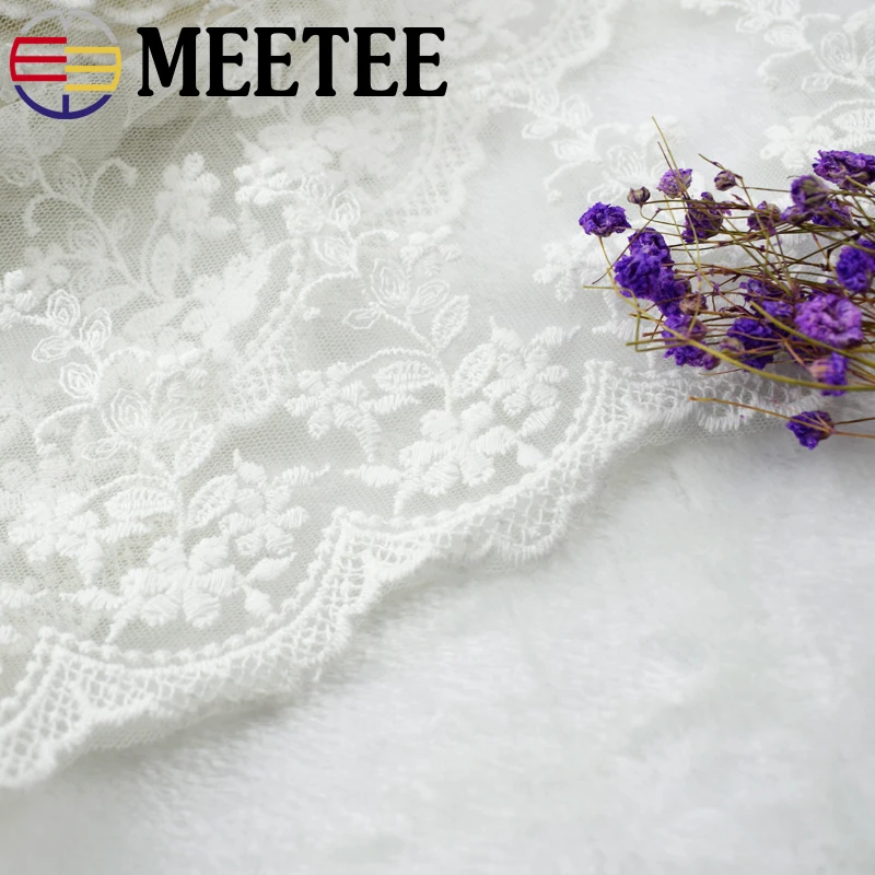 Meetee ширина 15 см Водорастворимая кружевная ткань тесьма для шитья вышивка