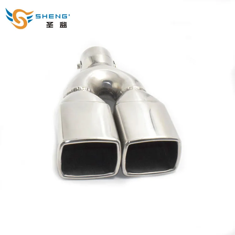 Подходит для всех автомобилей! 1 шт. выхлопная труба из нержавеющей стали с
