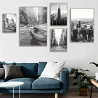 Черно-белые плакаты с изображением Нью-Йорка, украшение для гостиной, настенные картины, картины на холсте для интерьера, домашний декор