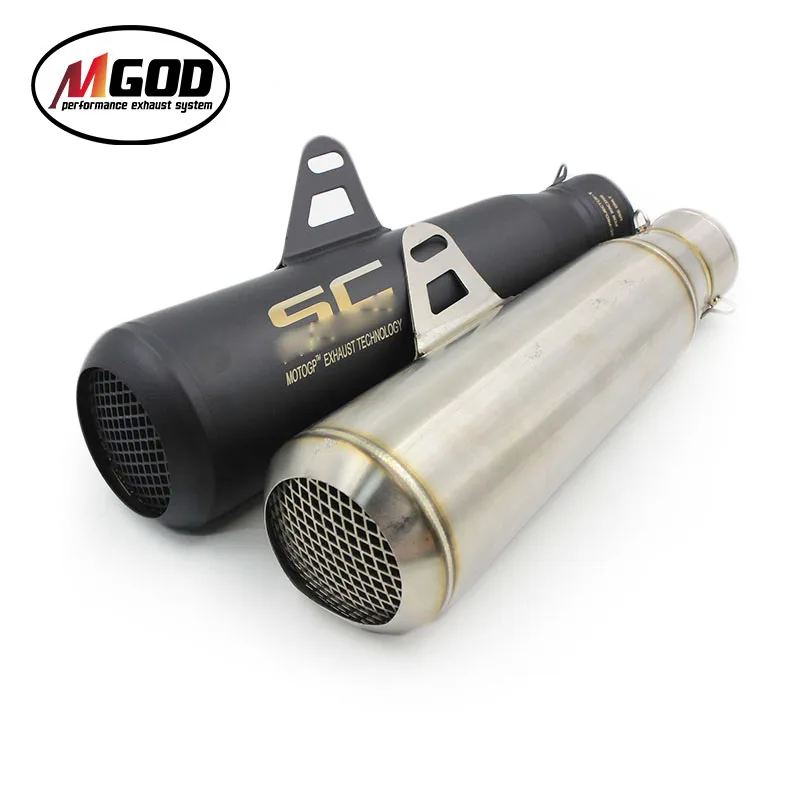 51 мм универсальный глушитель выхлопной трубы мотоцикла из нержавеющей стали Escape