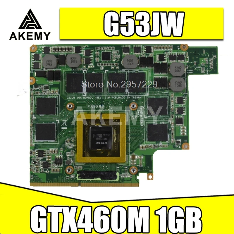 G73JW для For Asus G53JW G73SW G53SW G53SX VX7 VX7S GTX460M GTX 460 N11E GS A1 1 ГБ DDR5 MXMIII VGA Видеокарта Графическая