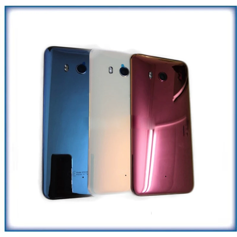 1 шт. для HTC U11 Plus Задняя крышка батареи задняя дверь панель стеклянный корпус