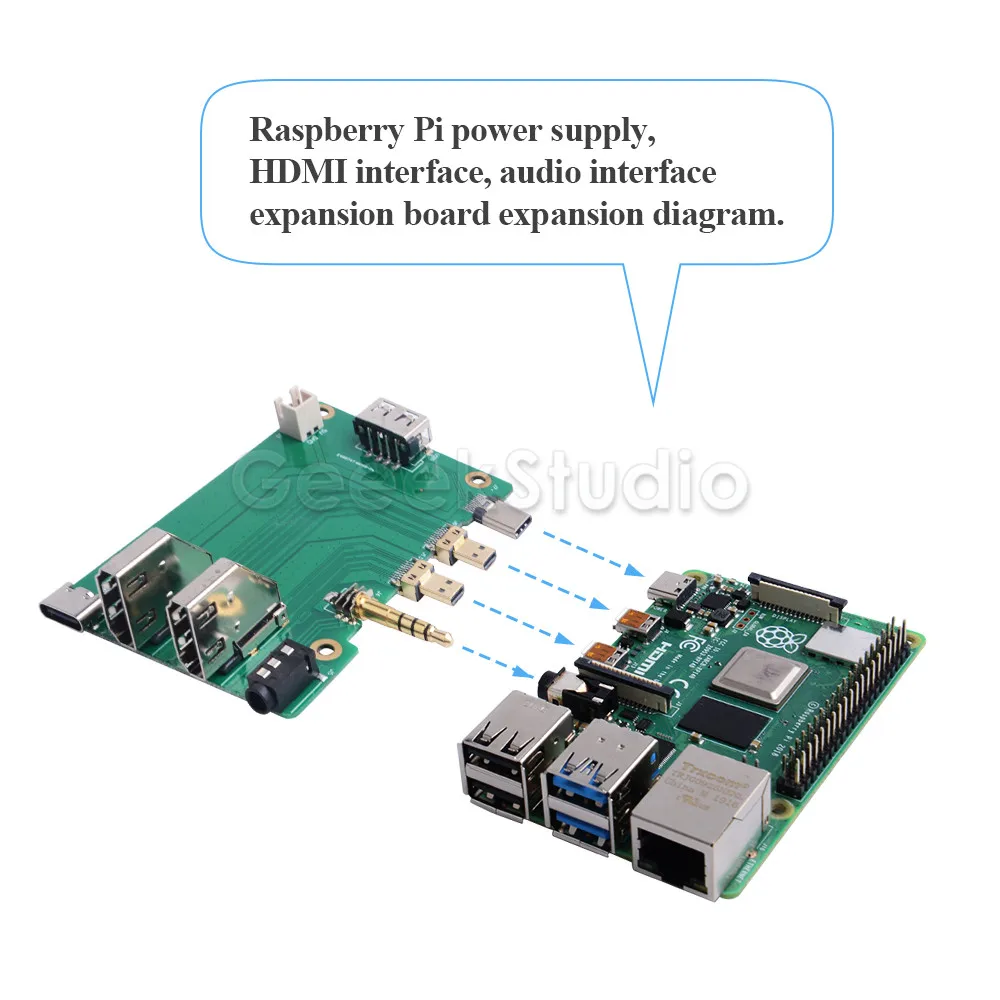 Новая акриловая ТВ приставка Raspberry Pi с 4010 сисветодиодный светодиодным