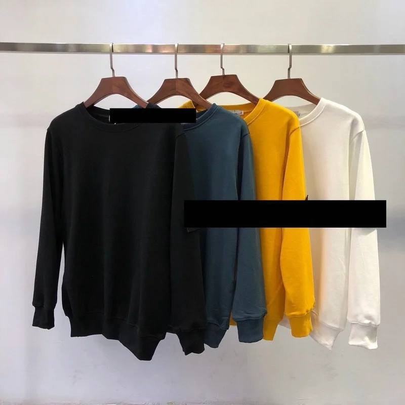 

2020 Trendy Brand Stone Juer Foreign Trade Sports Basic Style Armband Terry Fabric Pullover Sweater