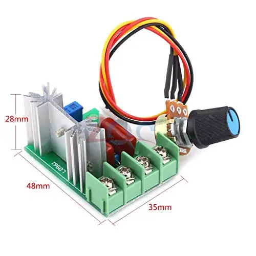 Высокомощный регулятор напряжения переменного тока 220 В 2000 Вт КТУ диммирующий