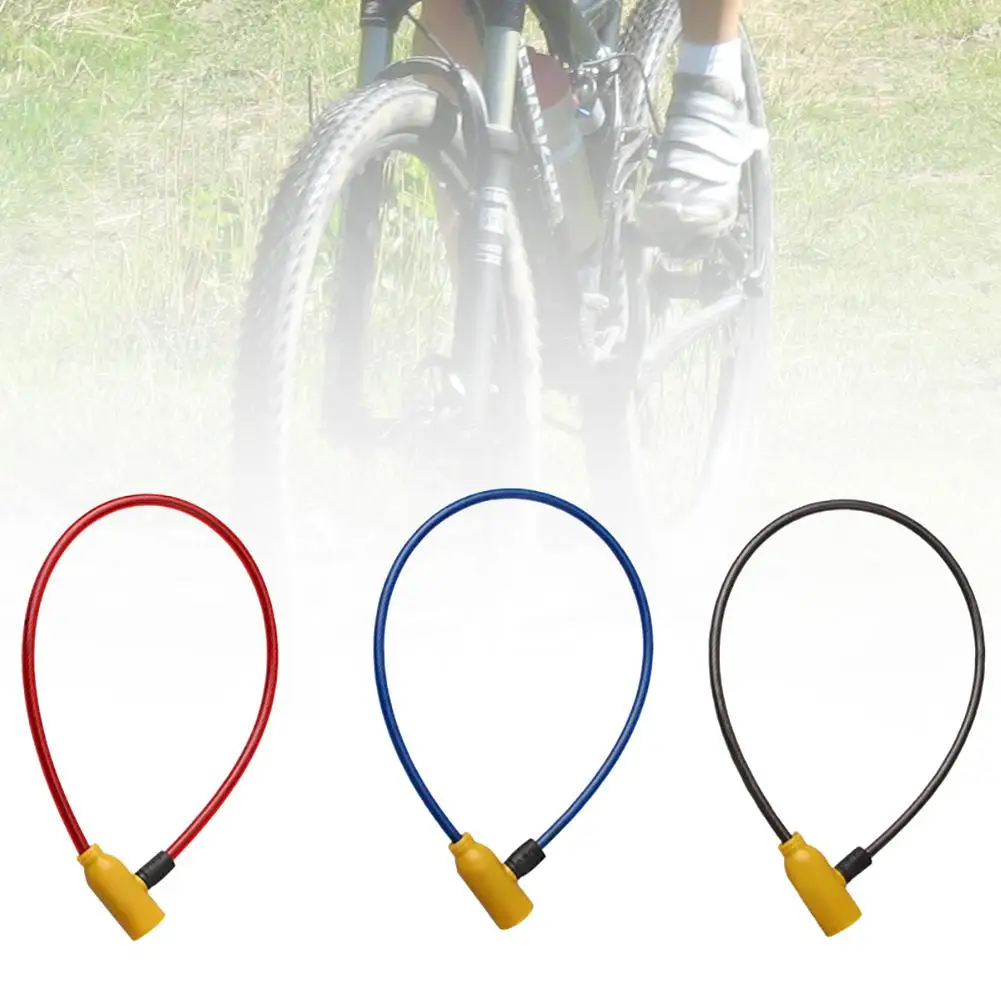 

Portable Bike Lock Anti-theft Scooter Bike Bicycle Safety Steel Wire Lock with 2 Keys Outdoor Sports Bicycle Safety