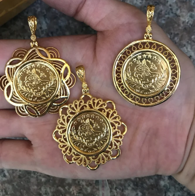 Подвеска в виде старинной монеты Rabian мусульманский кристалл маленькая для