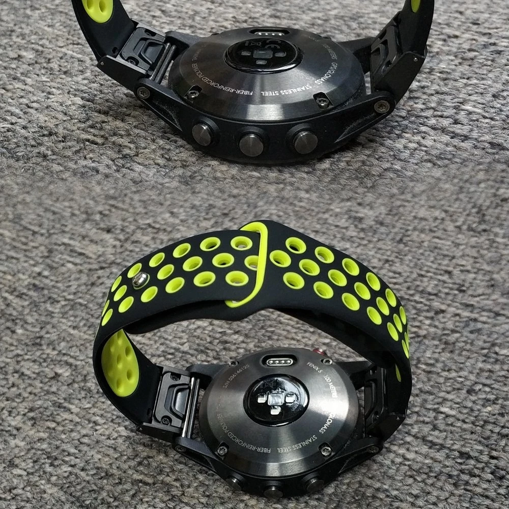 Силиконовый ремешок для часов Fenix 6 с защитой от пота 22 мм Garmin 5/5 Plus/Forerunner 935/подход