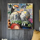 Рене Магритта Lover граффити на холсте Картины на настенные художественные плакаты и принты Сюрреализм настенные картины украшение дома